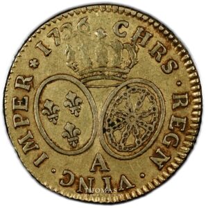 Louis xv or 1726 1 reverse gold-2