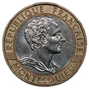 10 francs Montesquieu 1989 bimetallic