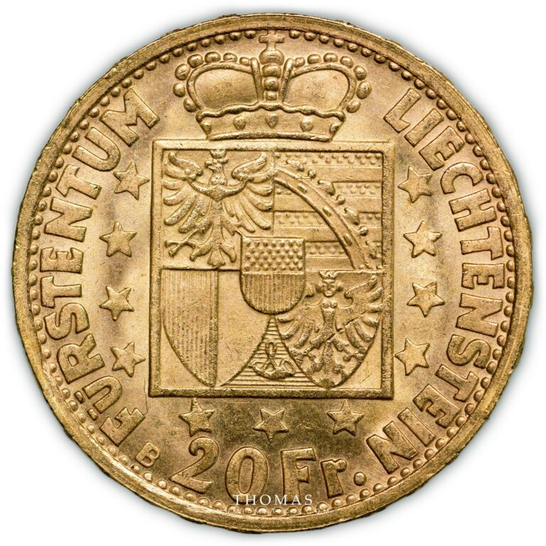 Liechtenstein - Gold - Franz Joseph II - 20 francs or - 1946