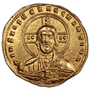 Basile II et Constantin VIII – Histamenon nomisma or – Constantinople – Pedigree Bourgey-1 1975 gold reverse