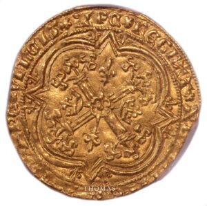 Charles V - gold - Franc à pied or - PCGS MS 62
