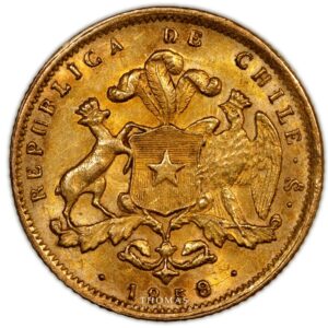 Chile -Gold 2 pesos 1859 - Santiago