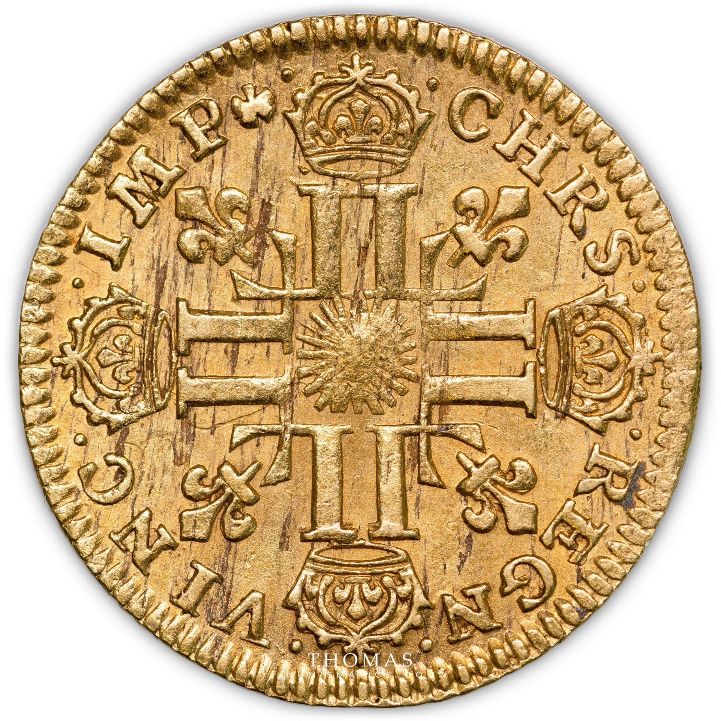 Louis XIV - Gold - Demi Louis d'or au soleil - 1709 A - Paris - Thomas  Numismatics
