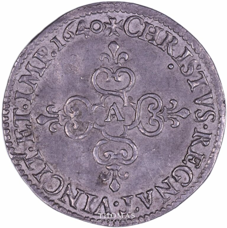 Louis XIII - Tin trial Ecu d'or - 1640 A