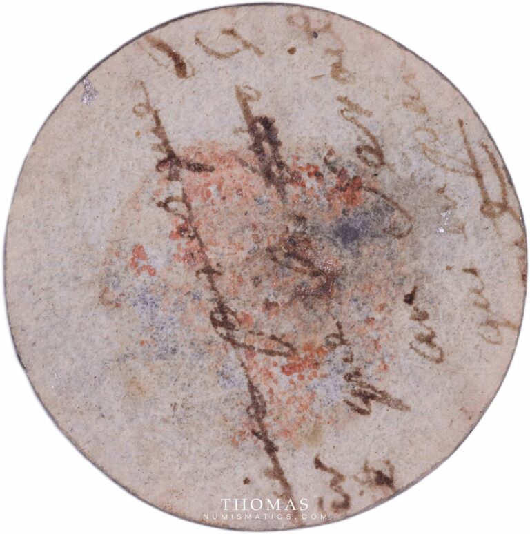 Louis XV - Essai en étain du revers du 1/2 Écu au bandeau - 1740 K Bordeaux - Uniface 2