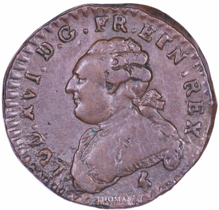 Louis XVI - Tin trial obverse du 1/20 Écu au buste fort - Uniface