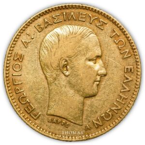 Gold - Greece - Georgius I - 10 drachme gold - 1876 Paris