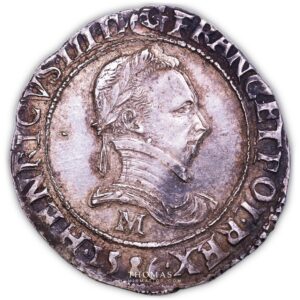 Henri III - Franc au col plat - 1586 M