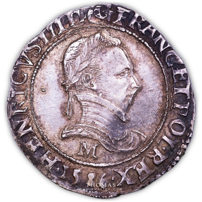 Henri III - Franc au col plat - 1586 M