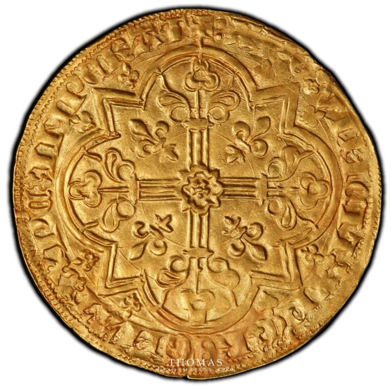 Gold - Jean II le bon - mouton or PCGS MS 63 reverse
