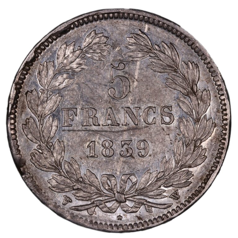 Louis Philippe 1Ier - 5 Francs - 1839 W Lille