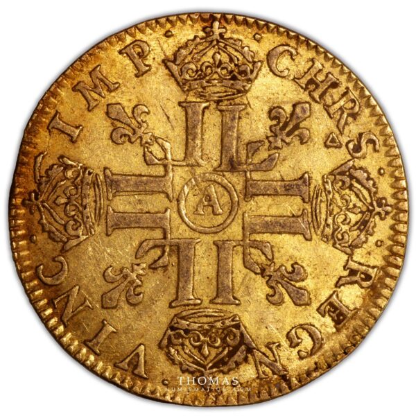 Gold - Louis XIV – Louis d’or a la meche longue - 1651 A Paris - Trésor de plozevet