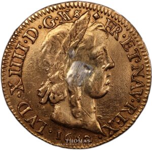 Louis XIV - Gold - Louis d'or à la mèche longue - 1652 D Lyon