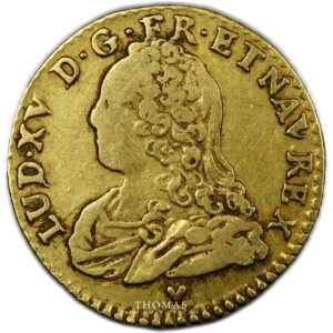 Louis XV - 1/2 Louis d'or aux lunettes - 1726 BB Strasbourg - 128000 examples