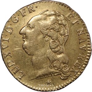Louis XVI - gold Louis d'or à la tête nue - 1787 W Lille