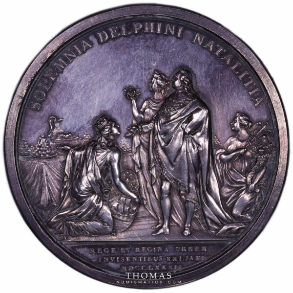Louis XVI - Birth of the Dauphin Medal - 1782 A Paris