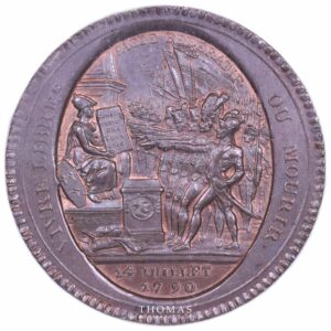 Revolutionary token issue - Constitution - 5 Sols Monneron - 1792 Birmingham - PCGS MS 63