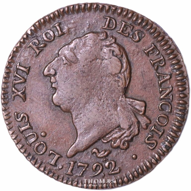 Louis XVI - Constitution - 30 Sols à l'ecu - 1792 A Paris - Old fake Bronze alloy