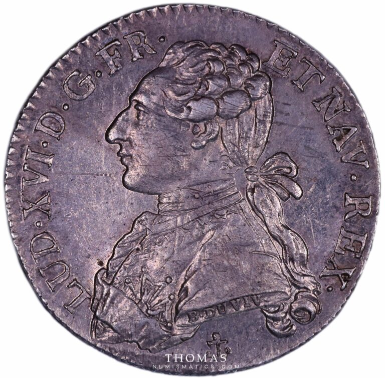 Louis XVI - 1/5 Ecu aux branches d'olivier - 1788 H La Rochelle