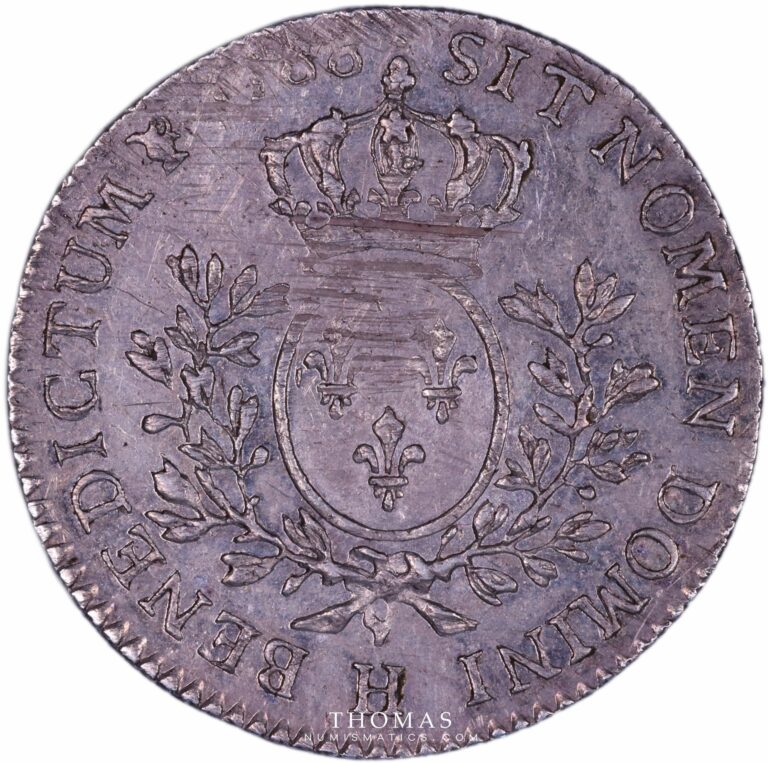 Louis XVI - 1/5 Ecu aux branches d'olivier - 1788 H La Rochelle