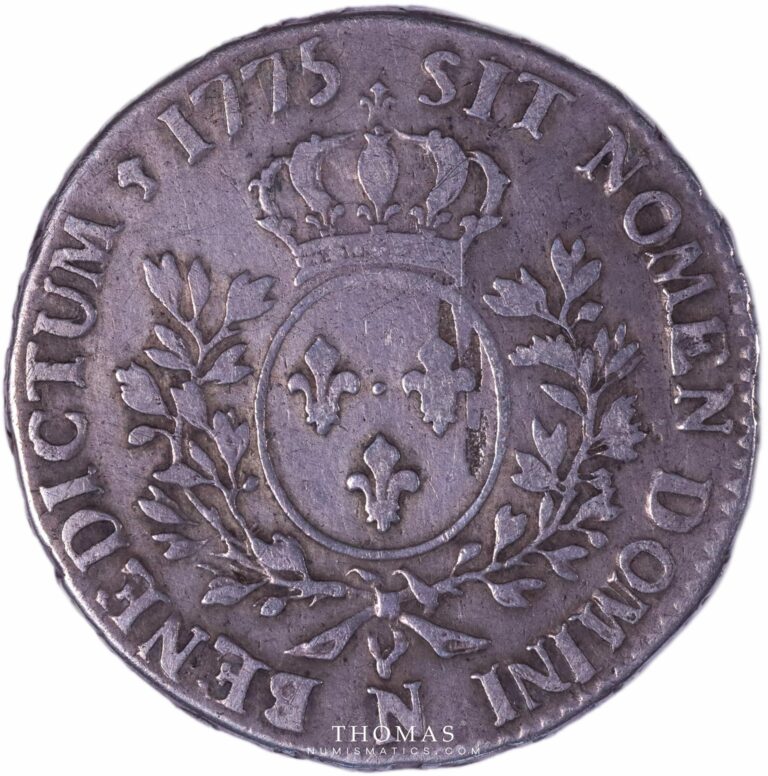 Louis XVI - 1/2 Ecu aux branches d'olivier - 1775 N Montpellier