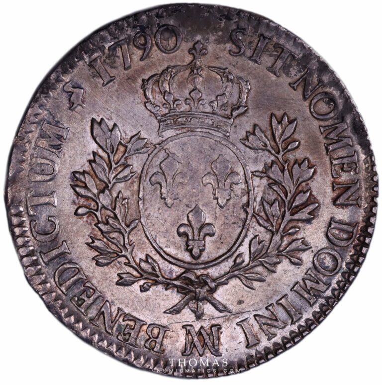 Louis XVI - Ecu aux branches d'olivier - 1790 MA Marseille