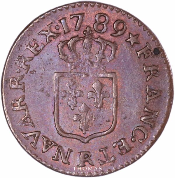 Louis XVI - Liard à l'ecu - 1789 R Orleans