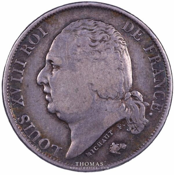 Louis XVIII - 1 Franc - Incuse