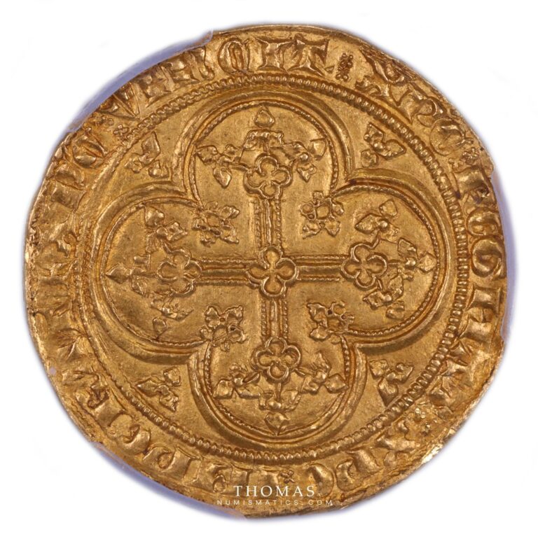 Philippe VI de Valois - Gold - Ecu d'or à la chaise - PCGS MS 63