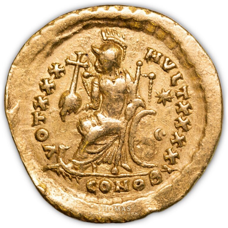 Theodosius solidus gold Constantinople