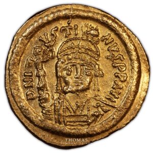 theodose solidus or constantinople obverse gold -3