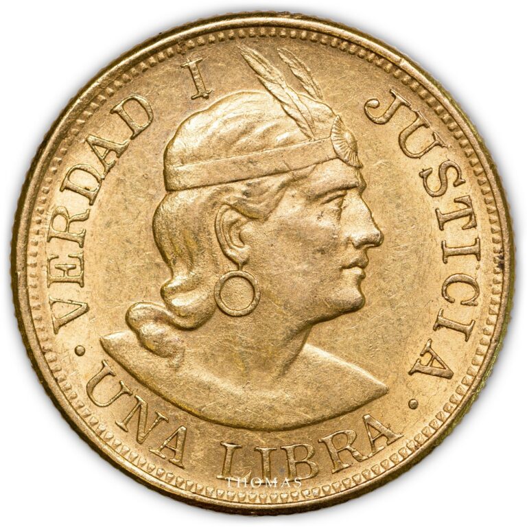 Gold - Peru - una - Libra - 1903