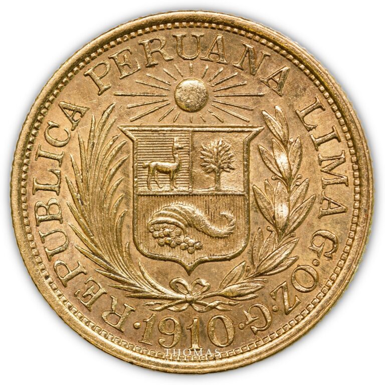 Peru - Gold - Una Libra - 1910