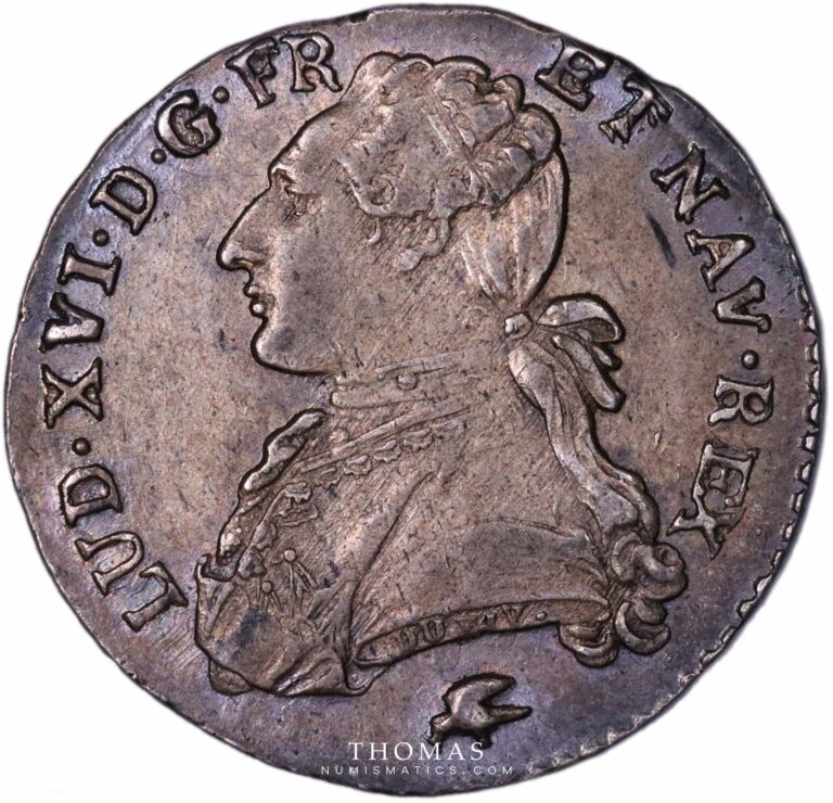 Louis XVI - 1/10 Ecu aux branches d'olivier - 1780 D Lyon