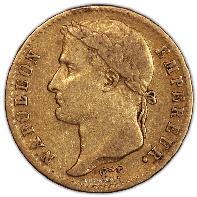 20 francs or Napoleon I 1815 A Paris avers-6