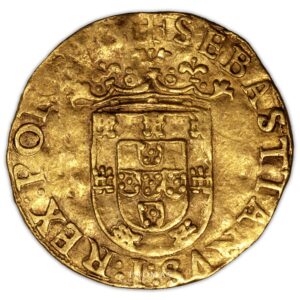 cruzado sebastien 500 reis portugal obverse gold