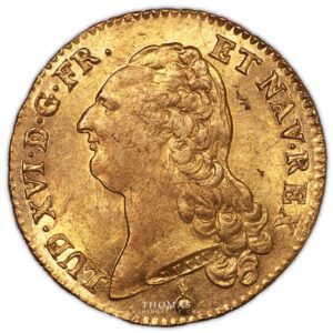 Gold - Double louis xvi or 1786 AA metz obverse