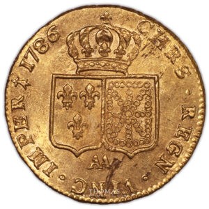 Double louis xvi or 1786 AA metz revers