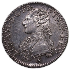 Ecu louis xvi 1789 A avers monnaie royale