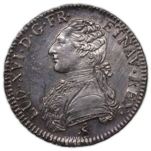 Ecu louis xvi 1789 A avers monnaie royale obverse