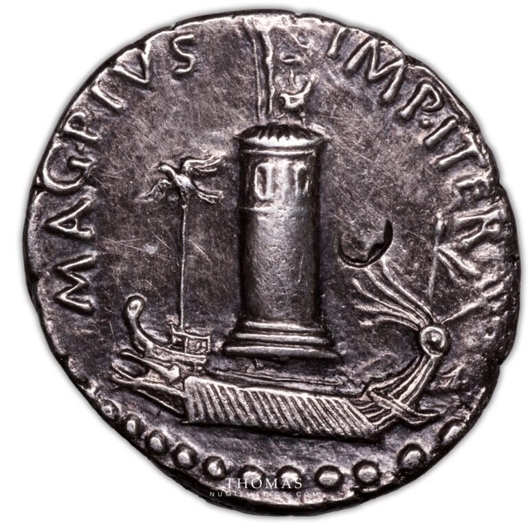 guerres civiles sextupes pompee denarius reverse