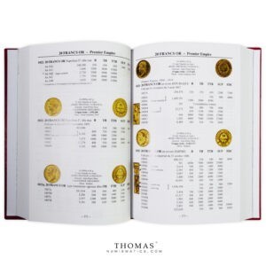 Pages intérieures du livre de cotation de 2021 des éditions gadoury sur les monnaies françaises de 1789 à 2021