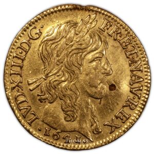 Louis XIII 1641 A royale Louis or obverse gold