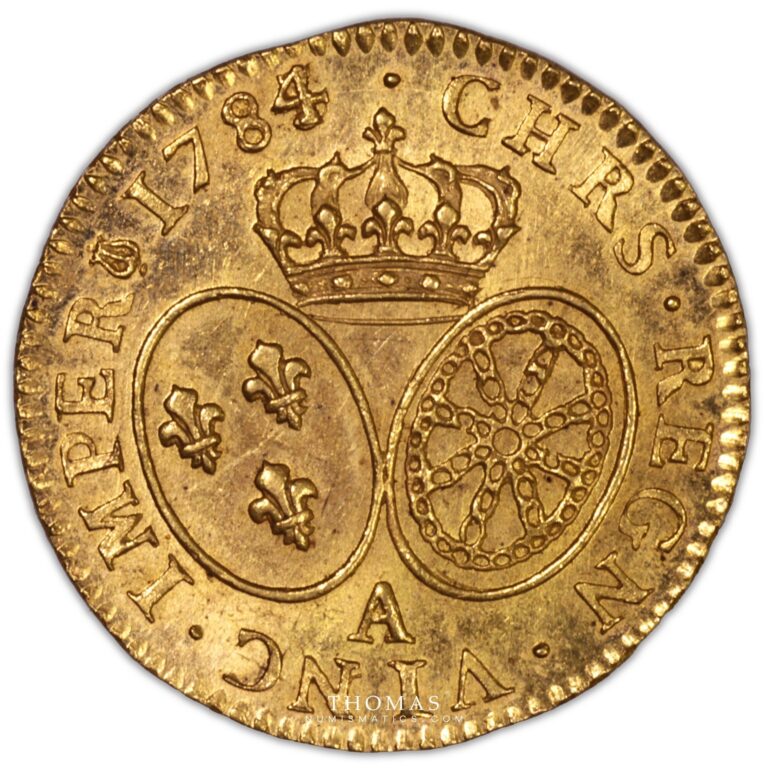 Gold - Louis xvi louis or buste habille 1784 A Paris reverse