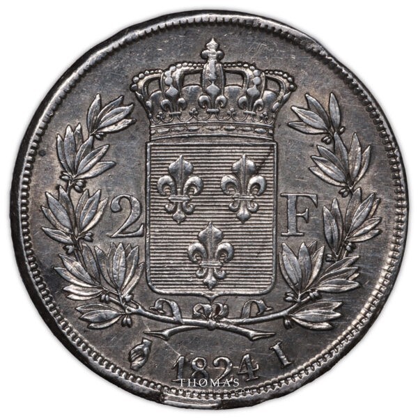 2 francs 1824 I limoges revers