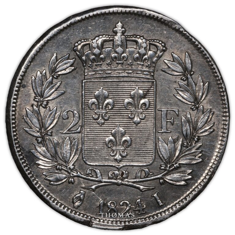 2 francs 1824 I limoges reverse
