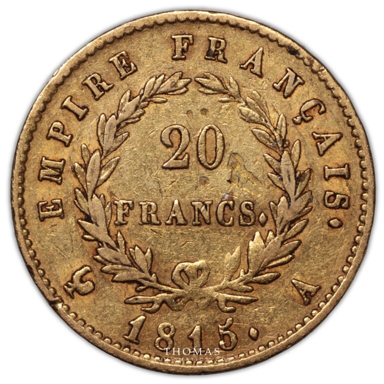 gold - 20 francs or 1815 A reverse -7