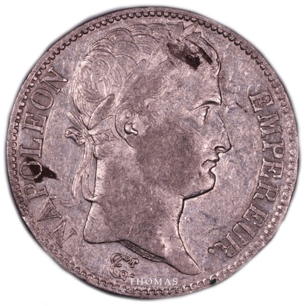 5 francs napoleon 1809 marseille avers