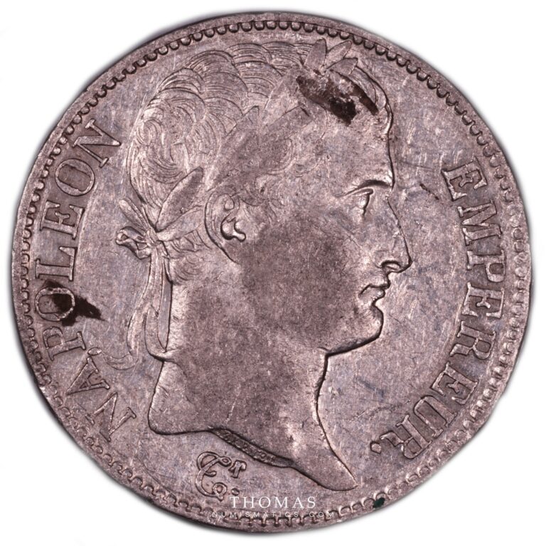 5 francs napoleon 1809 marseille obverse