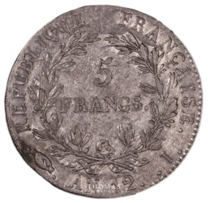 5 francs napoleon an 12 I reverse